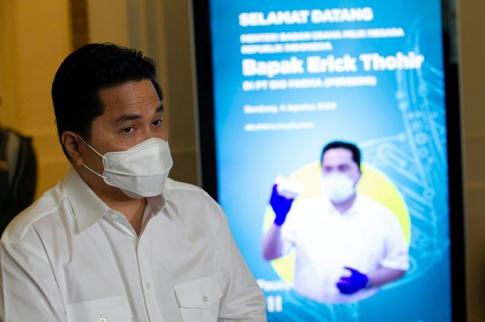 Erick Thohir named Indonesian FC President. AFP
