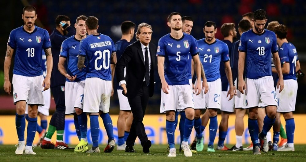 Italy disappointed in the match on Saturday. AFP