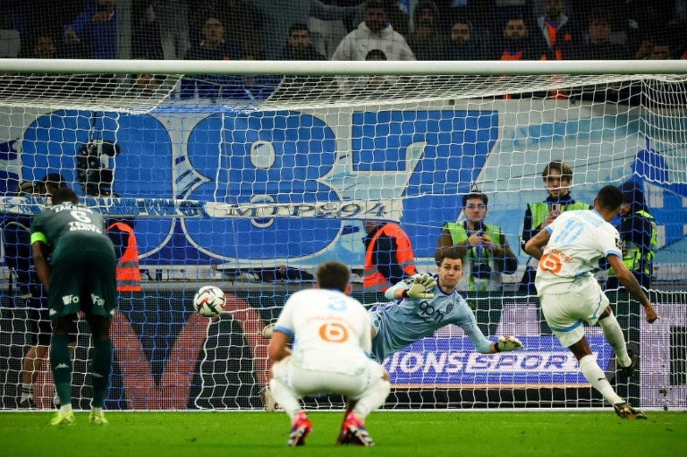 Marseille's 2-1 win over Monaco sent them up to second in Ligue 1. AFP