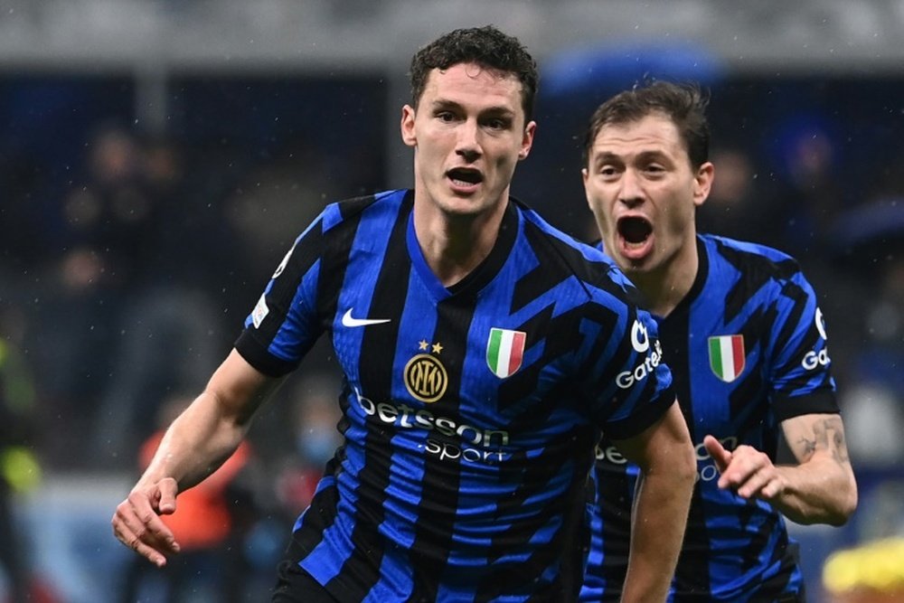 Pavard scored Inters second goal of the night as they saw off Bayern. AFP