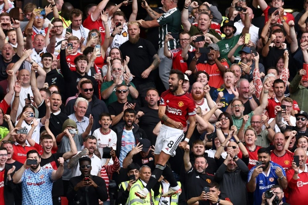 Bruno Fernandes scored the winner from the spot. AFP