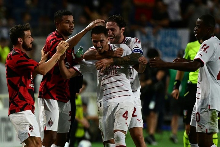 Ismael Bennacer scored as AC Milan drew away to Atalanta. AFP