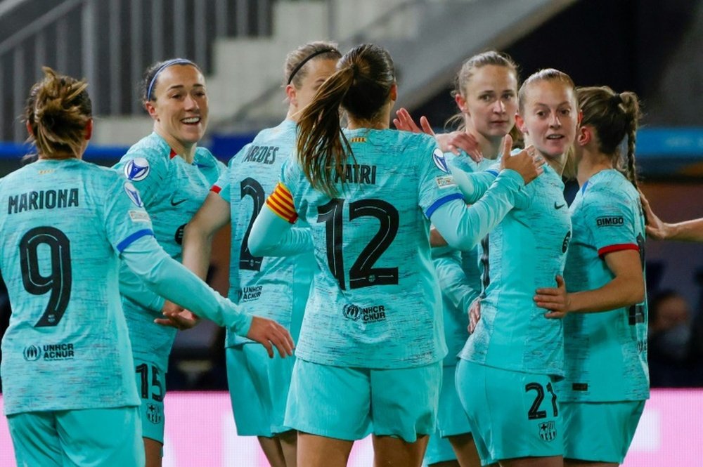 Barcelona are bidding for a third Women's Champions League title in four seasons. AFP