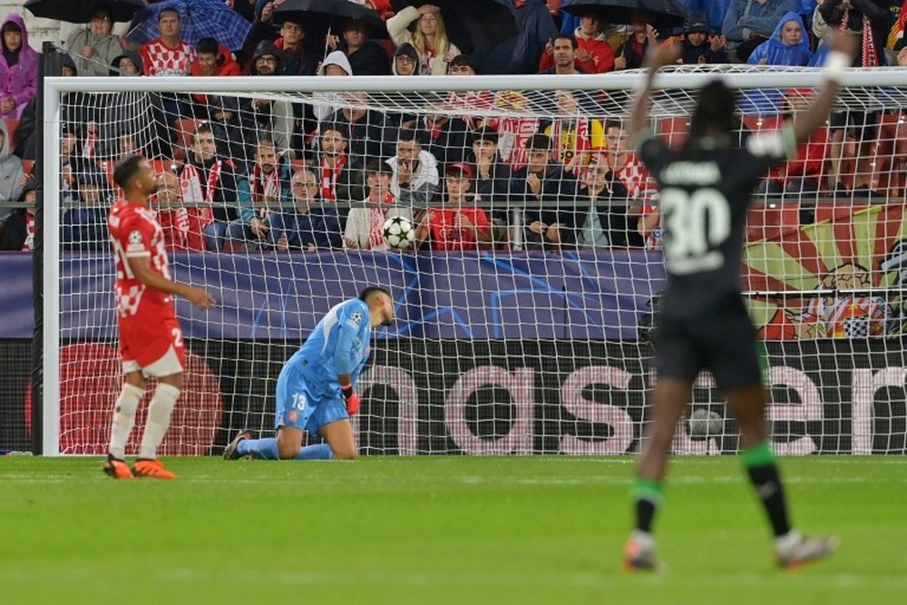 Paulo Gazzaniga was beaten three times, twice by his own team-mates. AFP
