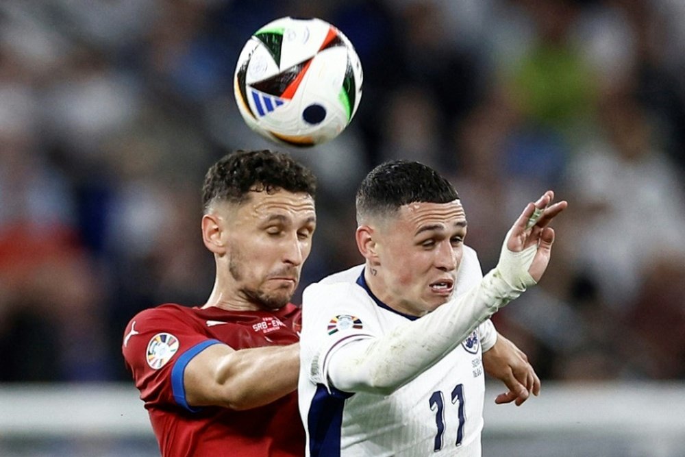 Foden struggled to make an impact against Serbia. AFP