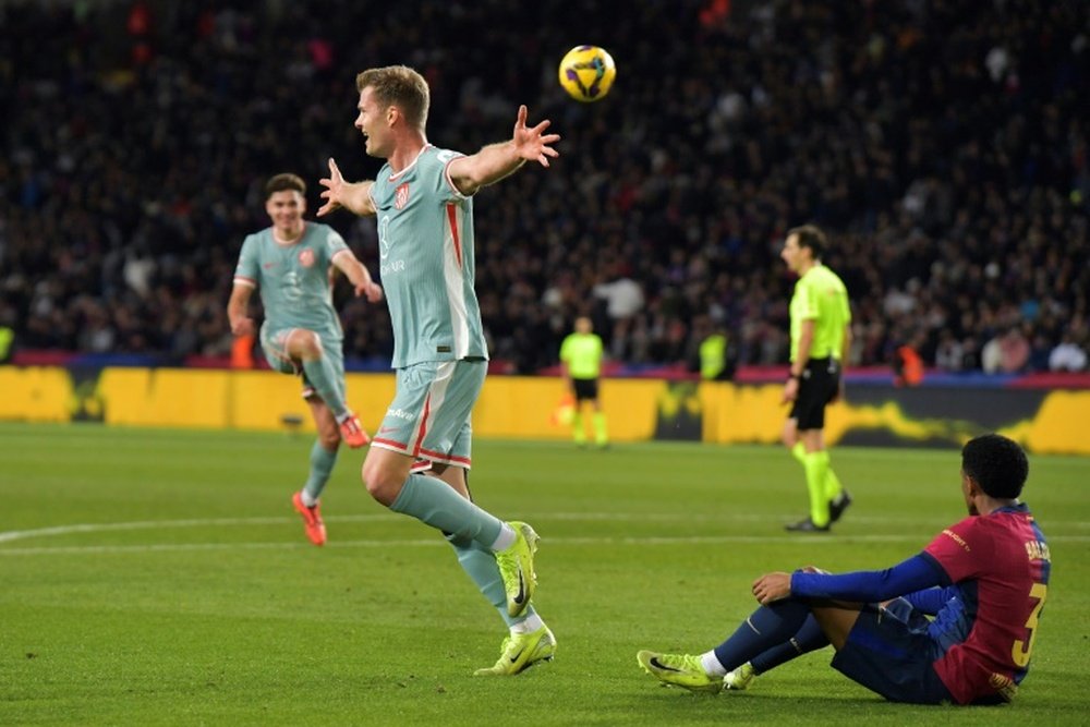 Atletico Madrid's Norwegian forward Alexander Sorloth scored the winner. AFP