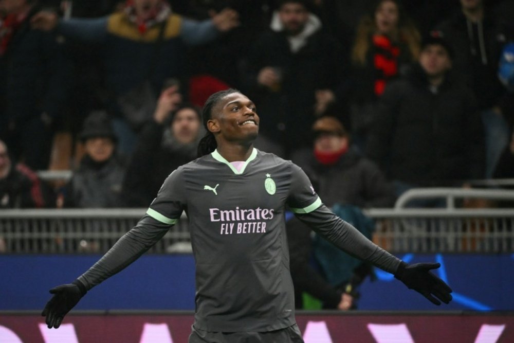 Rafael Leao scored AC Milan's winner against Girona. AFP