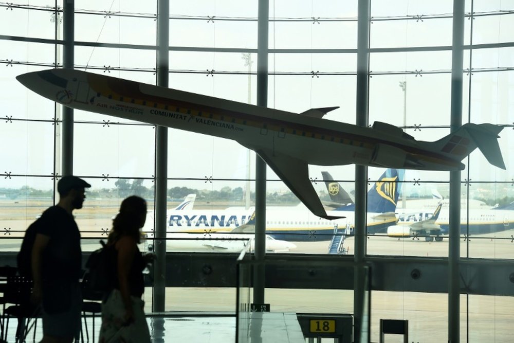 She was last seen in the airport. AFP