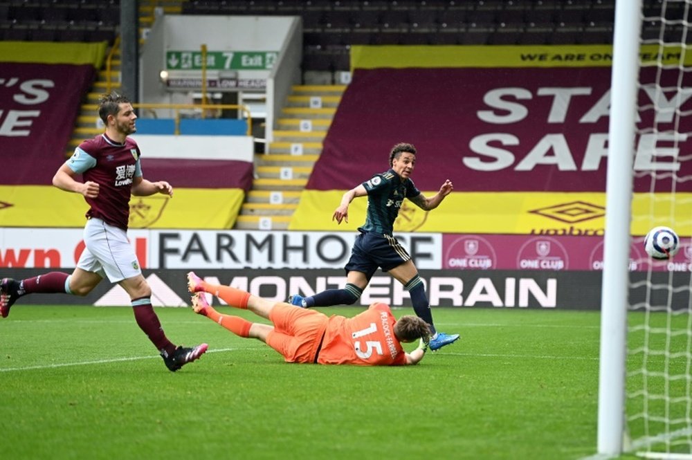 Rodrigo got a double as Leeds won at Burnley. AFP