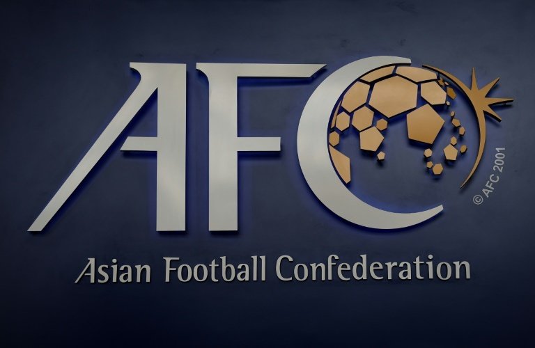 The Asian Football Confederation (AFC) logo is displayed at its headquarters in Kuala Lumpur. AFP