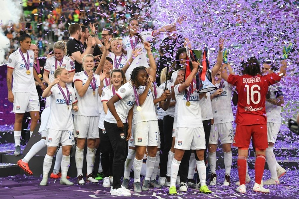 Lyon's win the Women's Champions League once again. AFP