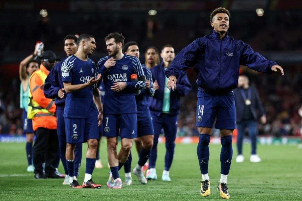 Luis Enrique insisted there would be no euphoria in their ranks ahead of the second leg. AFP
