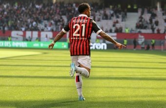 Justin Kluivert got the only goal as Nice beat Angers. AFP