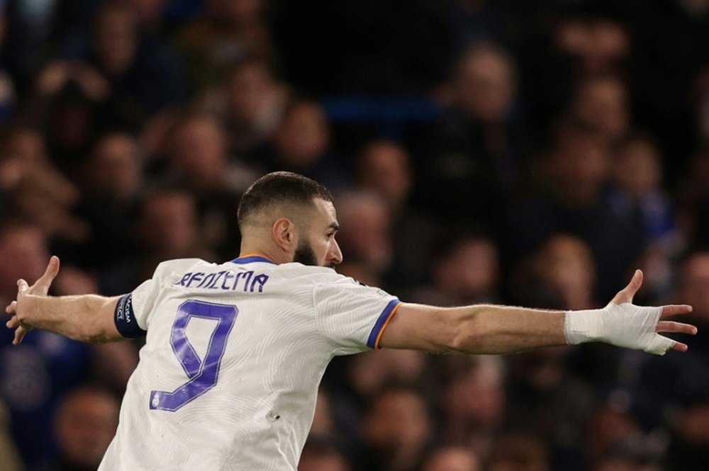 Benzema had a magical night in London. AFP
