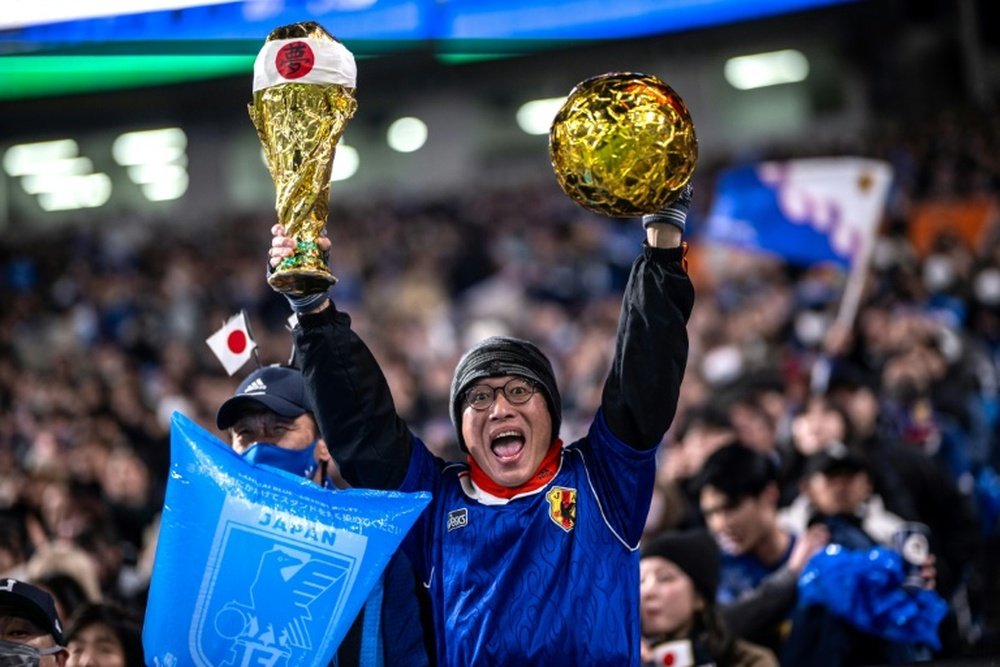 Japan became the first team to qualify for the 2026 World Cup. AFP