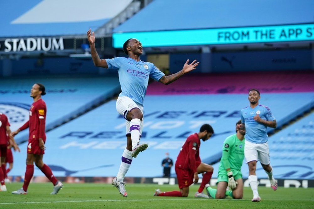 Man City beat Liverpool 4-0. AFP