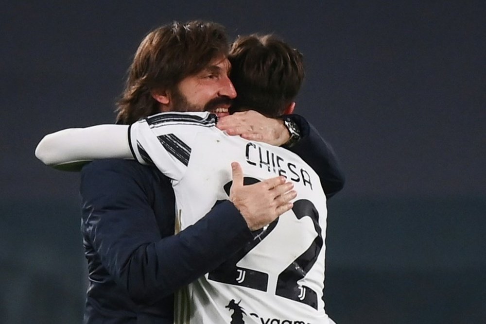 Andrea Pirlo (L) is one game away from winning the Coppa Italia. AFP