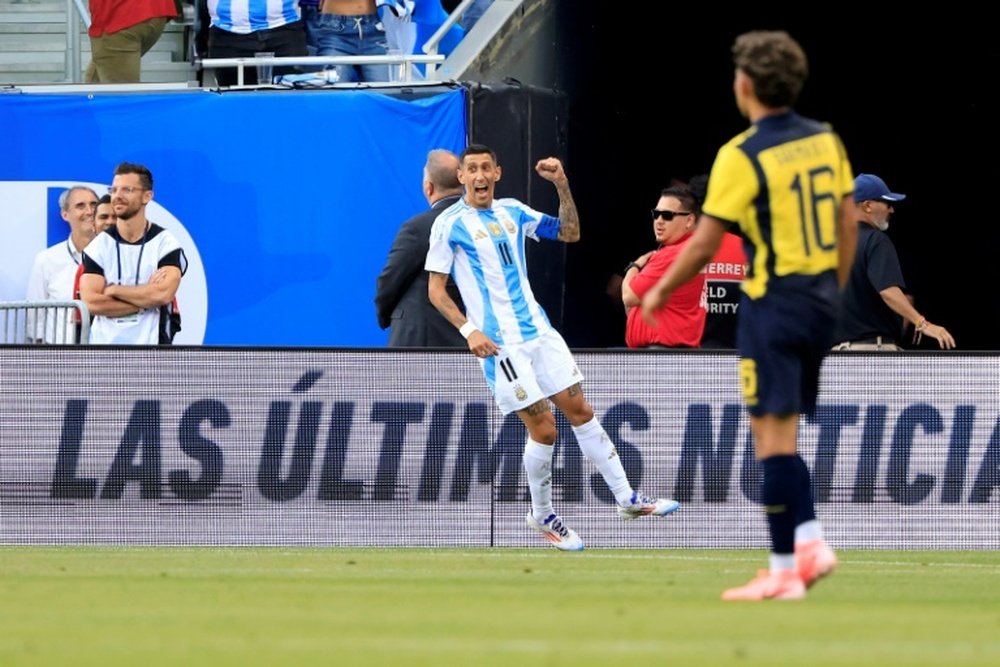Di Maria scored Argentina's goal against Ecuador