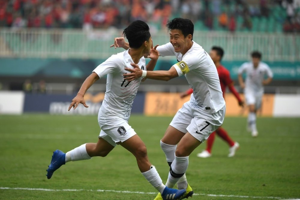 Son Heung-min is playing to avoid military service. AFP