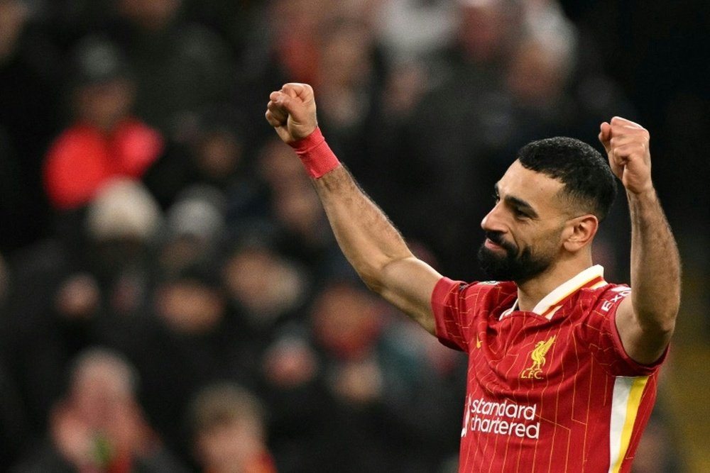 Salah has signed a new contract with Liverpool. AFP