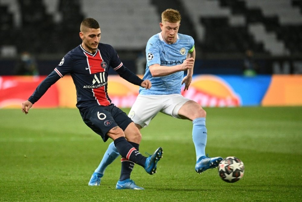 Verratti will be recovering from a knee injury before the European Championships. AFP