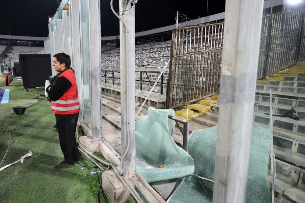 Colo Colo's Libertadores clash against Fortaleza was canceled due to crowd trouble. AFP