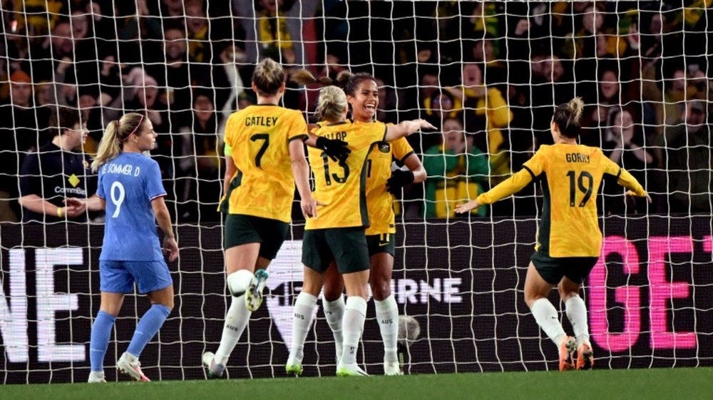 Mary Fowler gave Australia the lead. AFP