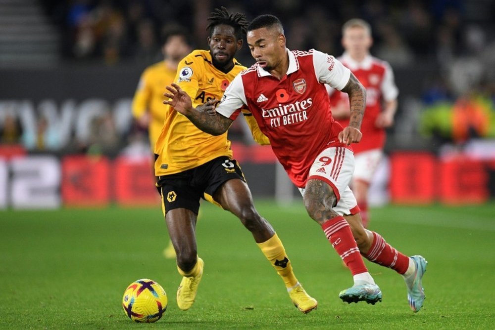 Arteta's men are five points clear of Manchester City. AFP