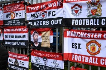 Manchester United fans have regularly voiced their frustrations about their American owners. AFP