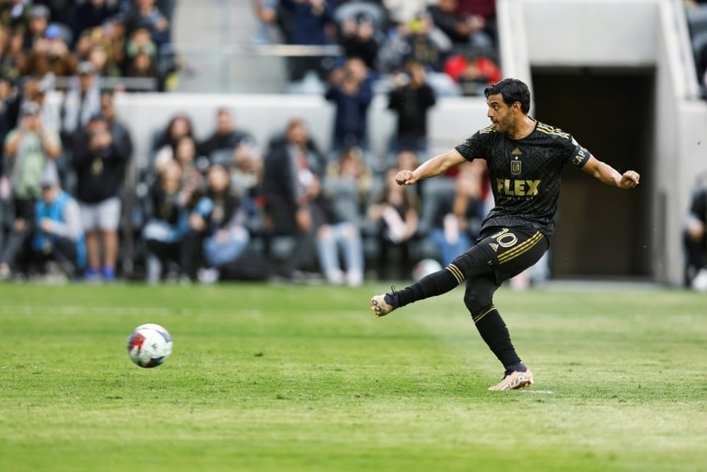 Vela's first-half double helped his team cruise into the semi-finals of the CONCACAF CL. AFP