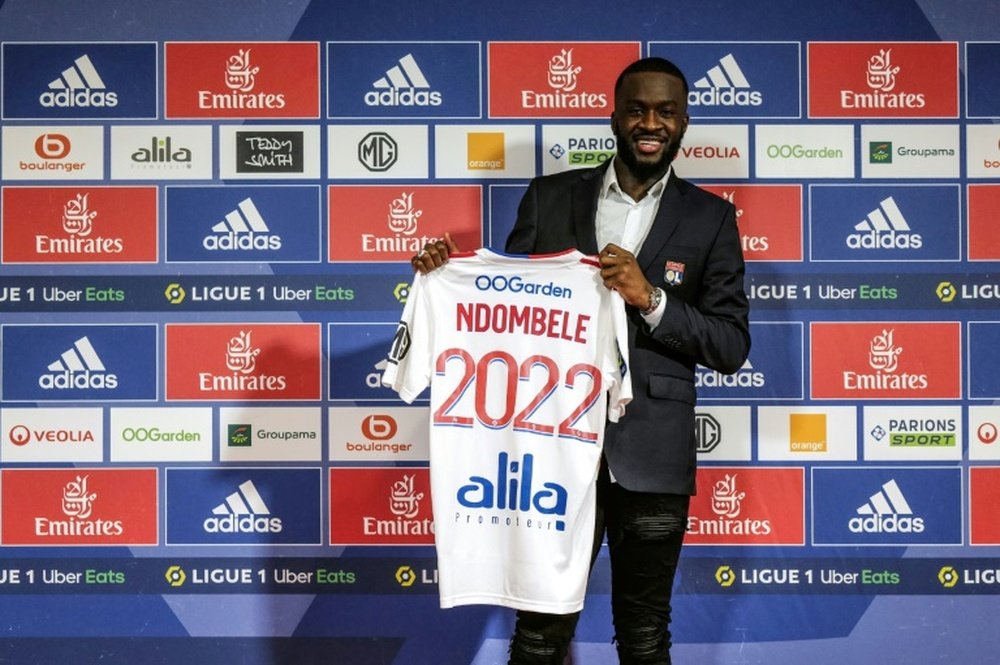 Ndombele back to help Lyon's push for Europe after Spurs struggles. AFP