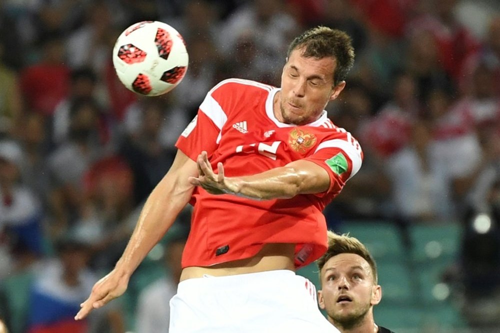 Dzyuba became a fan-favourite during the World Cup. AFP