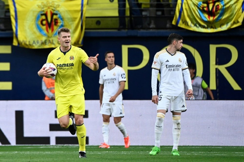 Alexander Sorloth hit four goals as Villarreal drew 4-4 against Real Madrid. AFP