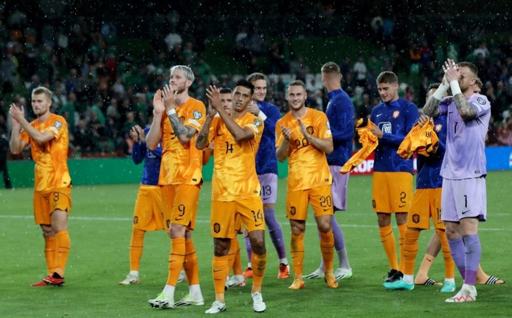 Netherlands are six points behind leaders France with a game in hand. AFP