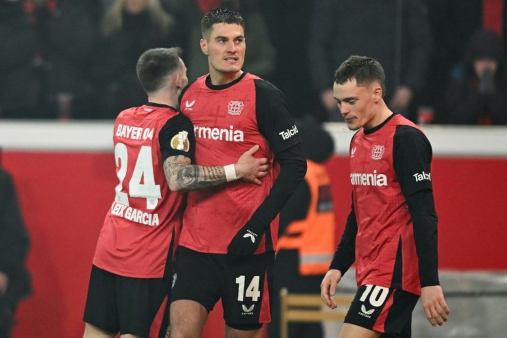 Schick (C) scored 21 league goals last season. AFP