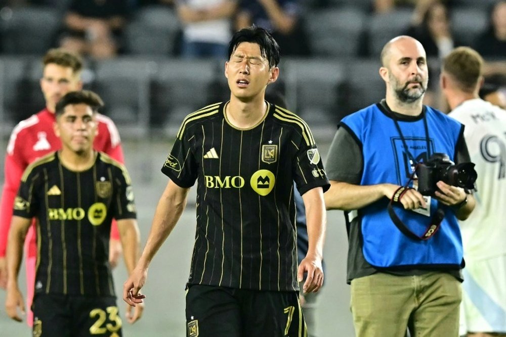 LAFC suffered a 2-1 defeat in Son's his first game at LAFC's BMO Stadium. AFP