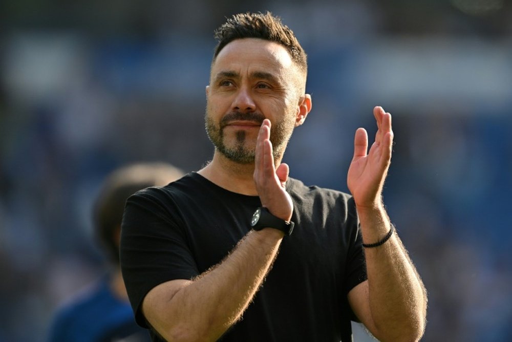 De Zerbi, 45, replaces Jean-Louis Gasset at the helm of Marseille. AFP