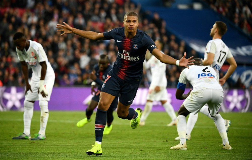 Mbappé notched once again for PSG.  AFP