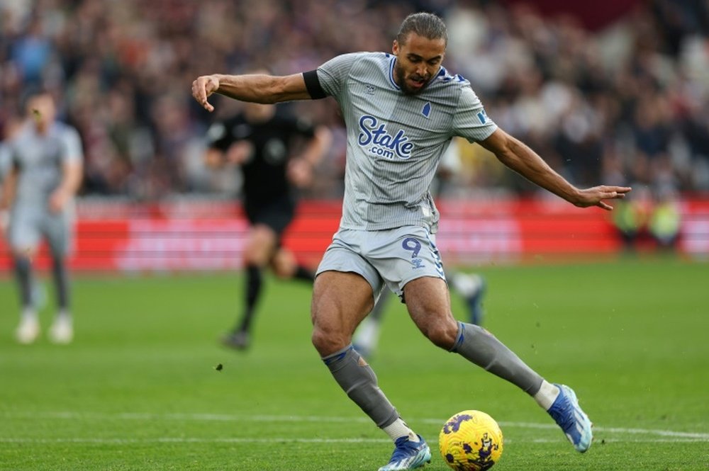 Dyche underlined his confidence in Dominic Calvert-Lewin. AFP