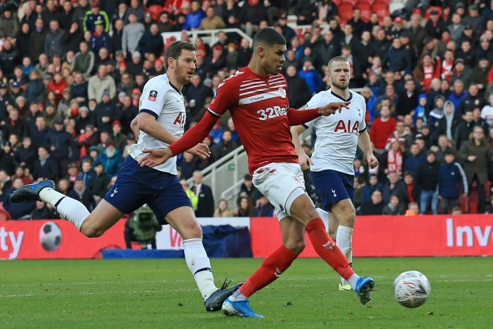 Ashley Fletcher had put Boro ahead versus Spurs. AFP