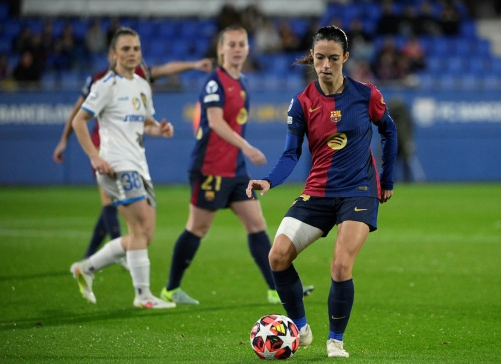 Bonmati spoke against moving the women's Spanish Super Cup to Saudi Arabia. AFP