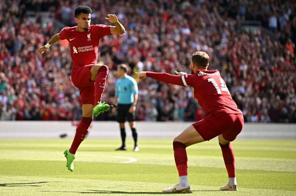 Liverpool register their first victory of the season. AFP