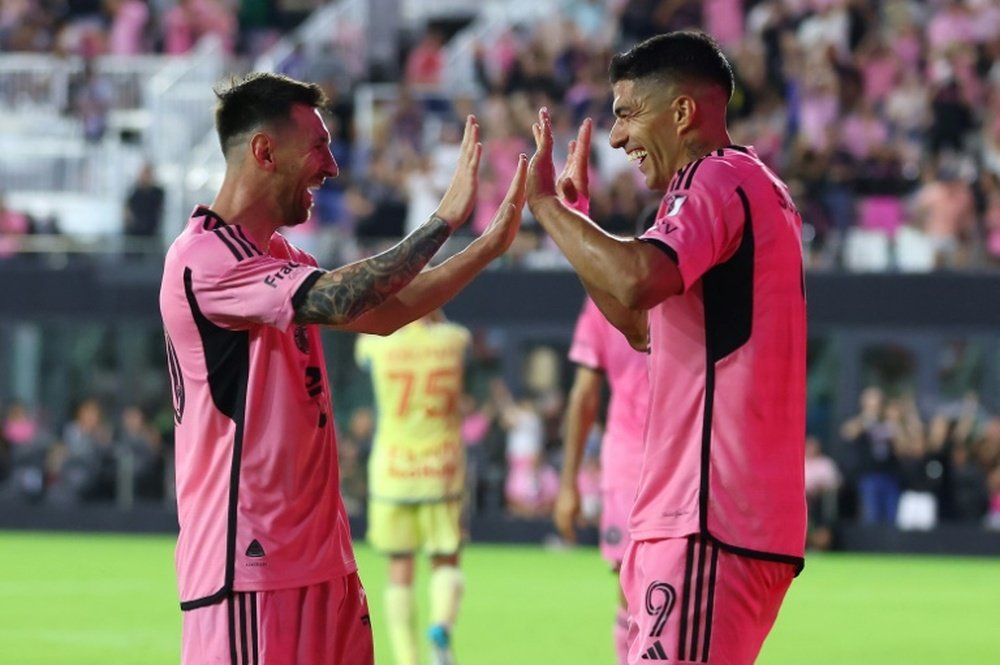Suarez scored a hat-trick and Messi had an incredible five assists and a goal. AFP