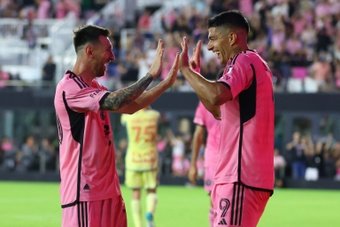 Luis Suarez scored a hat-trick and Lionel Messi had an incredible five assists and a goal in the second half as a rampant Inter Miami crushed the New York Red Bulls 6-2 in Major League Soccer on Saturday.