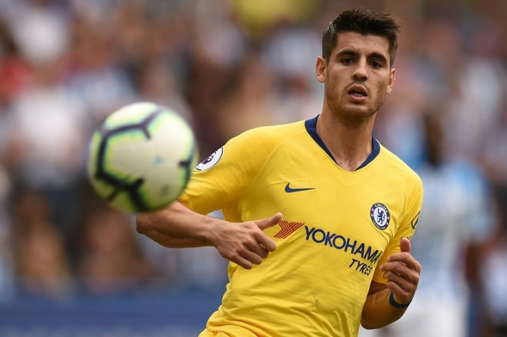 Chelsea striker Alvaro Morata is struggling for confidence in front of goal as of late. AFP