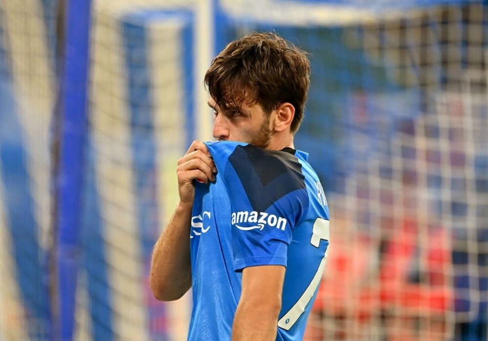 Kvaratskhelia now has three goals to his name in two matches. AFP