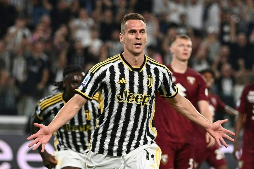Milik has scored twice this season for Juventus. AFP