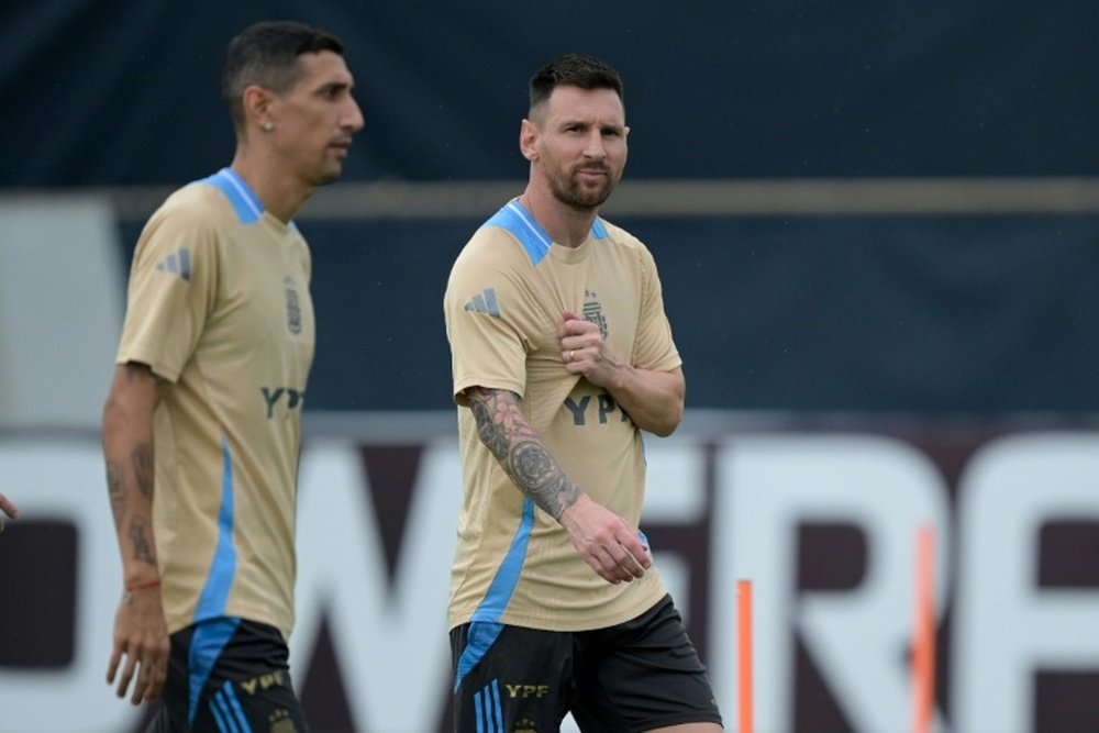Messi and Angel Di Maria are hoping to add a third straight title with Argentina. AFP