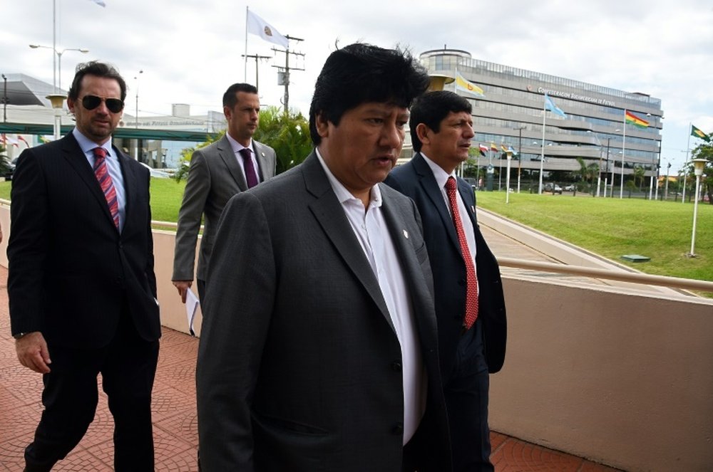 Leader of the Peruvian football federation has been arrested on suspicion of corruption. AFP