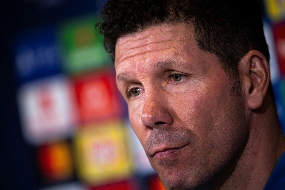 Simeone is confident of Atletico's ability. AFP